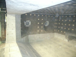 アルミ溶解炉耐火物新設工事