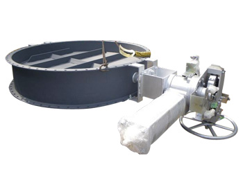 大口径バタフライダンパ